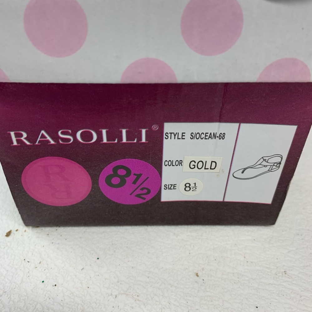 Rascoli Gold Sandals size 8.5 - Picture 2 of 4